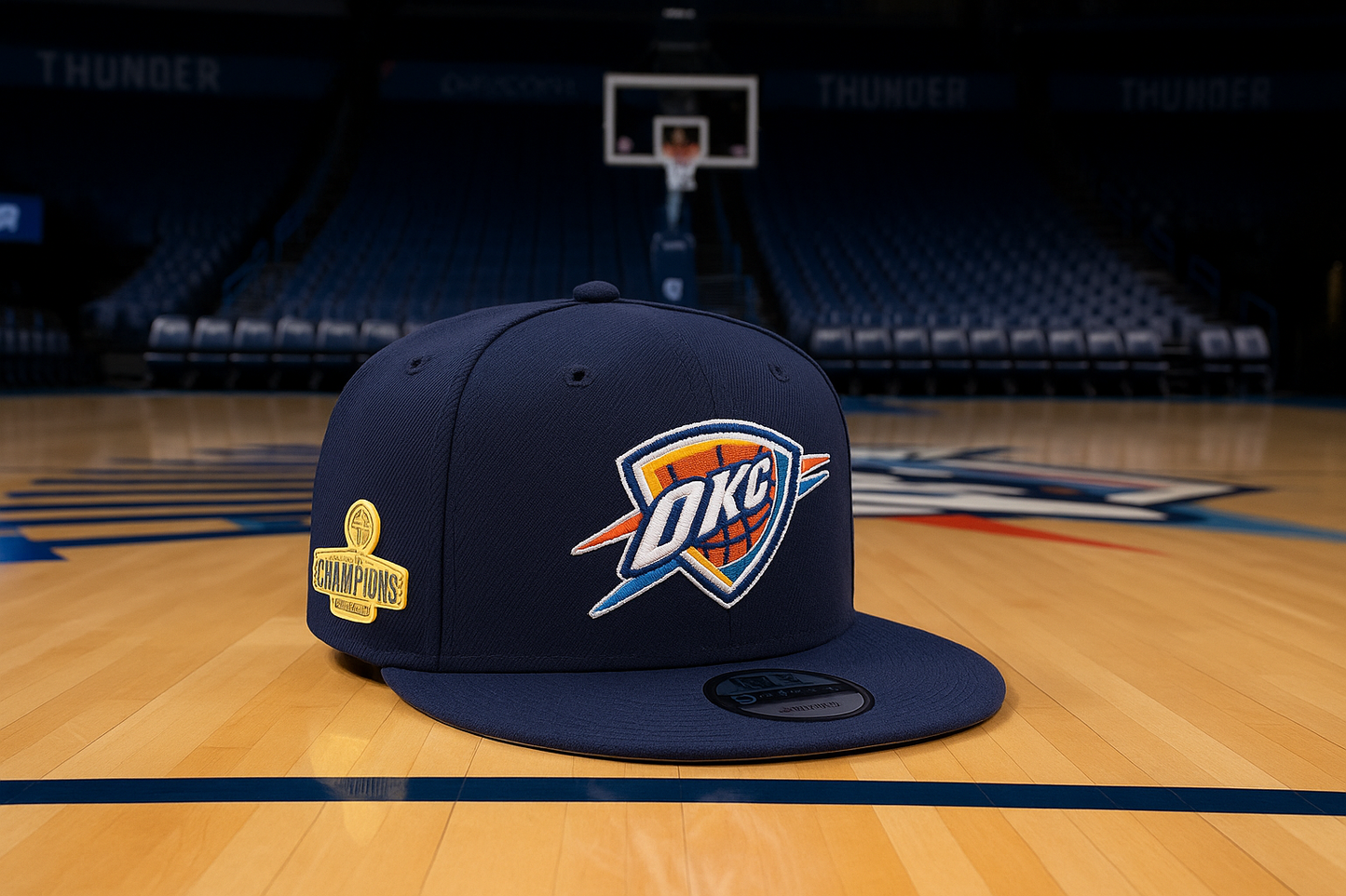 Oklahoma City Thunder 2024-25 Finals Championship cap - Navy Blue